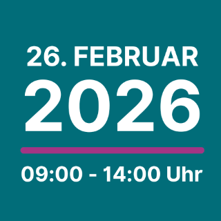 Beitragsgrafik zum Tag der offenen Tür: 26. Februar 2026 von 09-14 Uhr