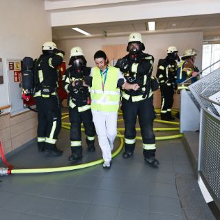 Rettung einer Patientin aus dem Übungsobjekt