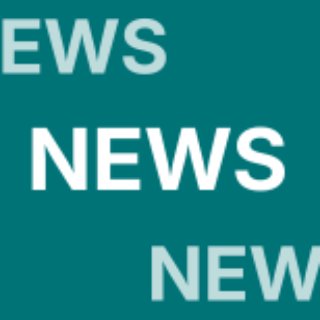 Text: News teaser meldungen Versalien Petrol Weiß