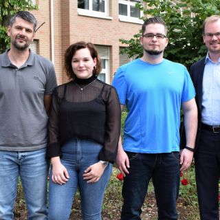 Jürgen Lang, Katharina Meisenecker, Georg Wiesner und Marius Aach. 