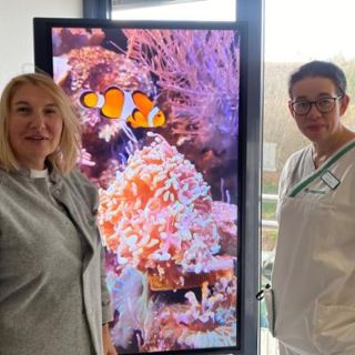 v.Links: Olga Magdea, Chefärztin der Geriatrie in der Asklepios Schildautal-Klinik sowie Regina Wand, Pflegebereichsleitung der Schildautal-Klinik 