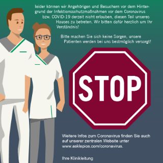 Besuchsverbot Plakat